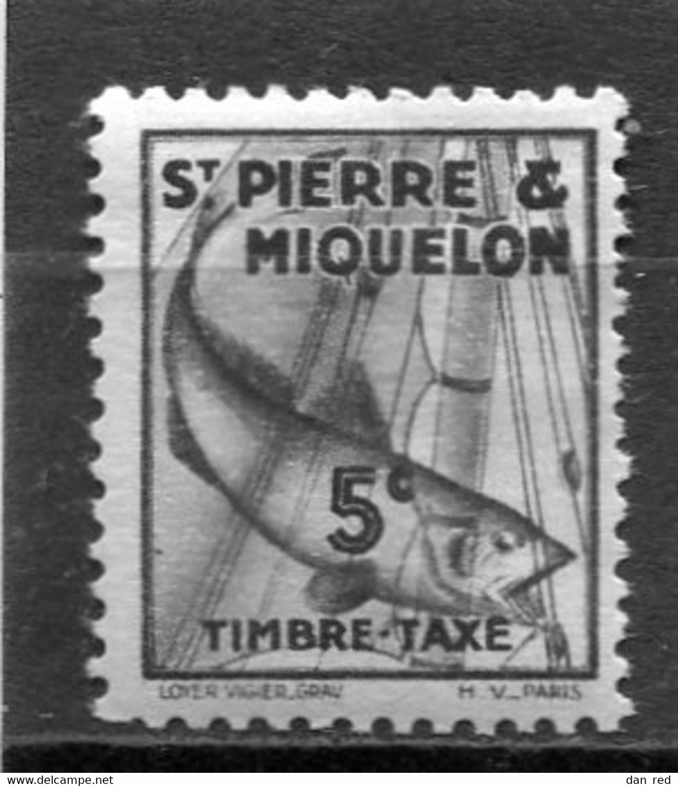 SAINT-PIERRE ET MIQUELON N° 32 **  (Taxe)  (Neuf) - Timbres-taxe