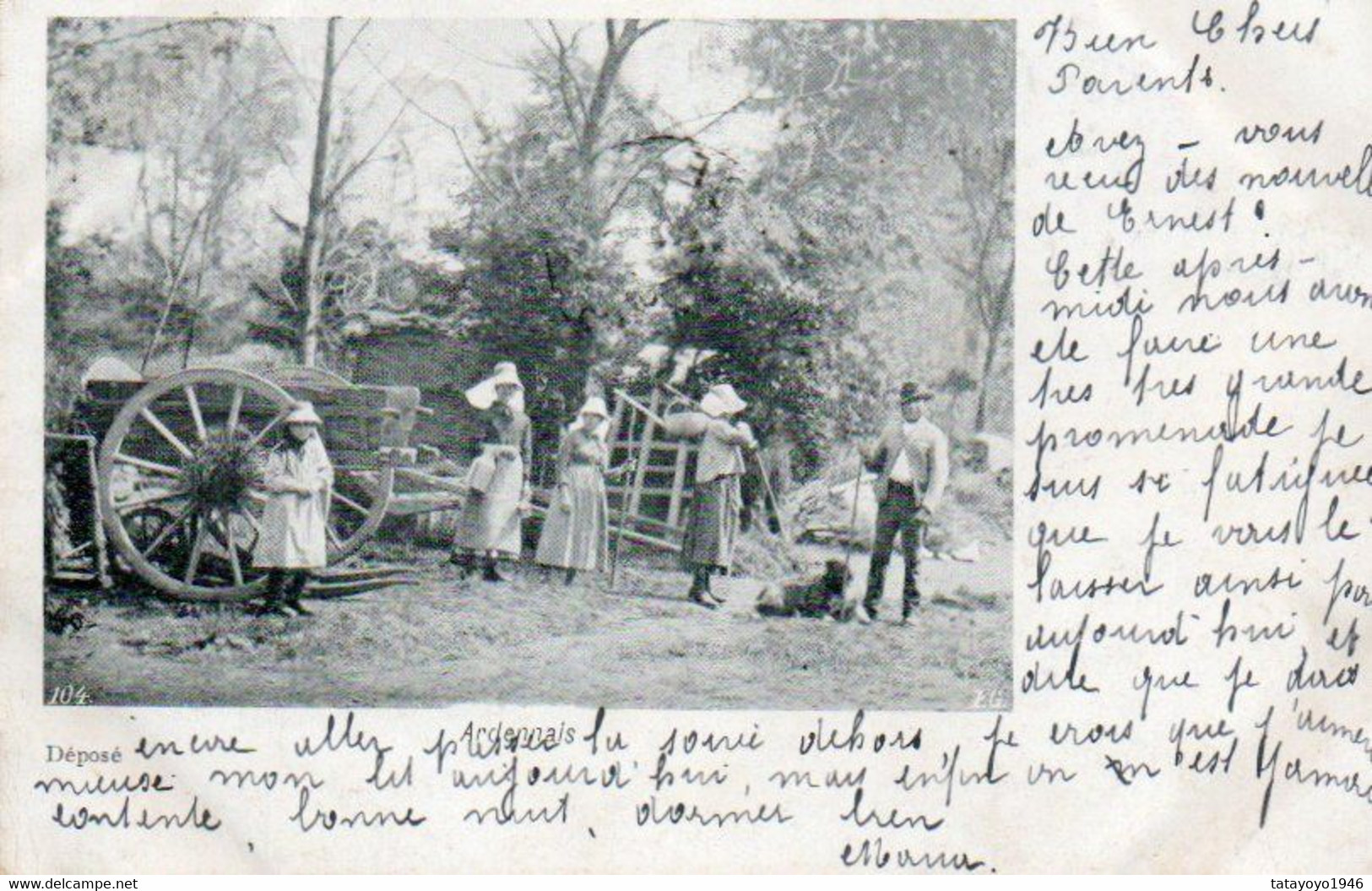 Spa Scene Ardennaise Bien Animée Voyagé En 1900 - Spa