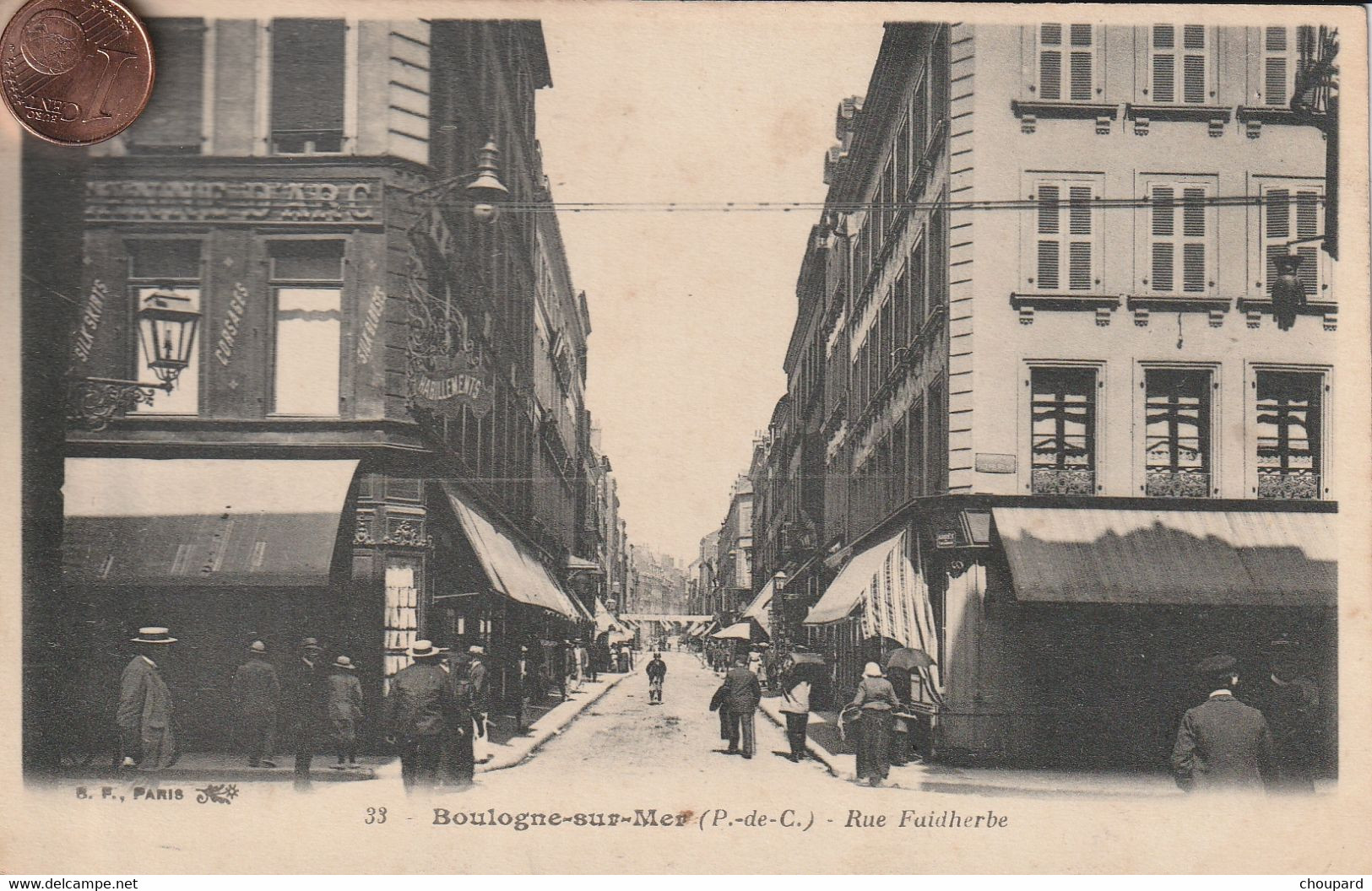 62 - Carte Postale Ancienne De BOULOGNE SUR MER   Rue Faidherbe - Boulogne Sur Mer