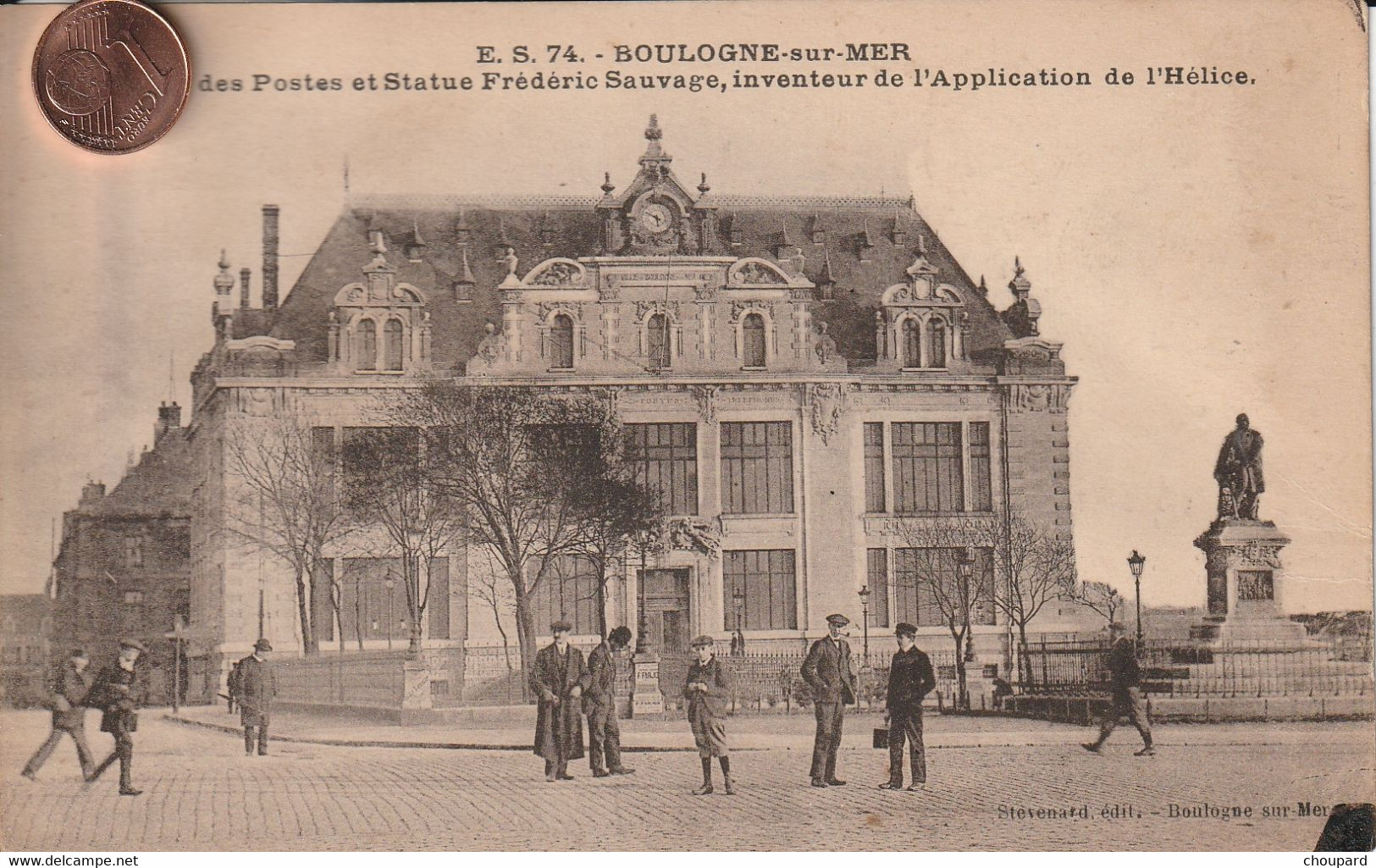 62 - Carte Postale Ancienne De BOULOGNE SUR MER     Hotel Des Postes - Boulogne Sur Mer