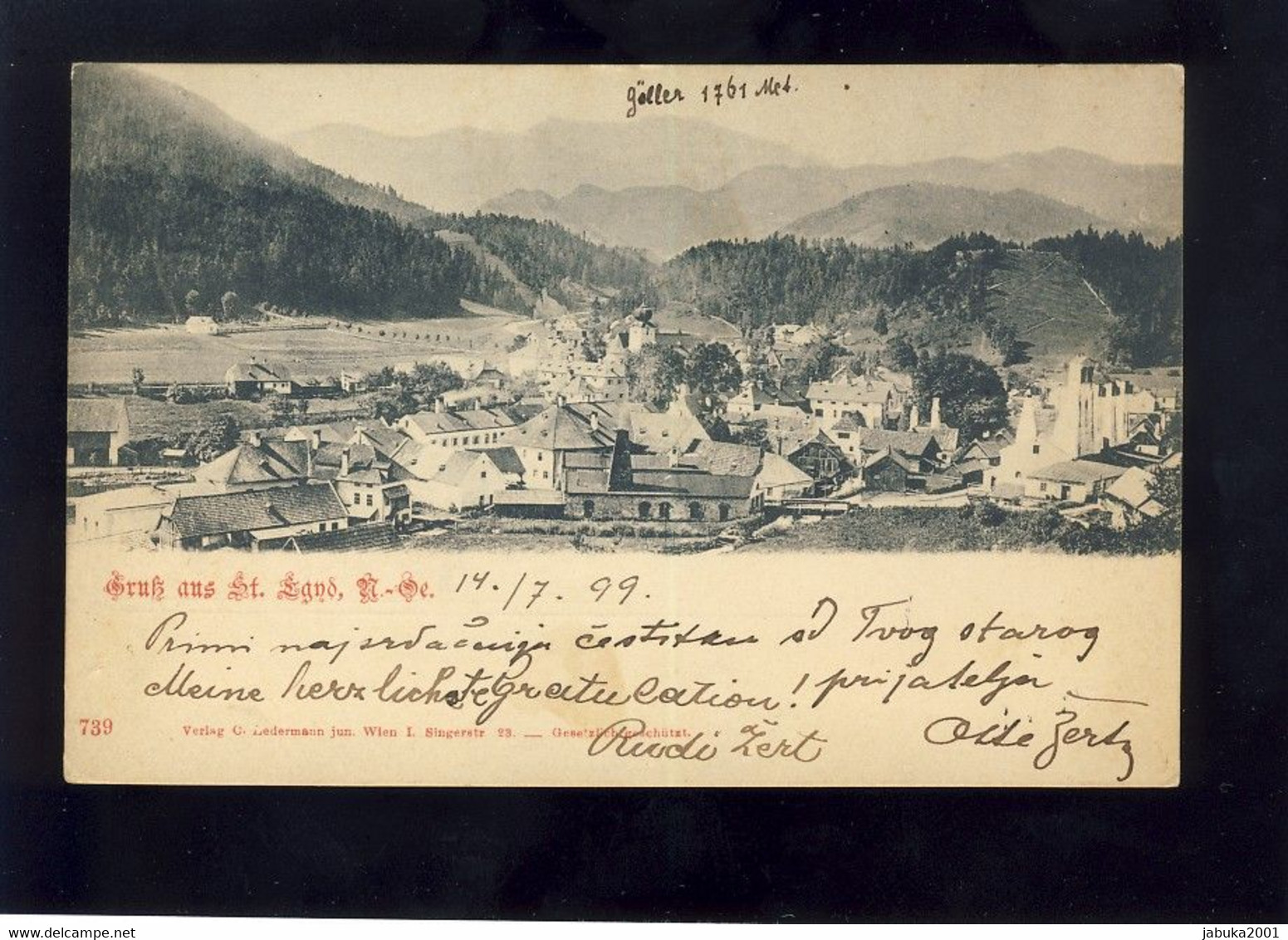 AUSTRIA ST. AEGID OLD POSTCARD - Lilienfeld