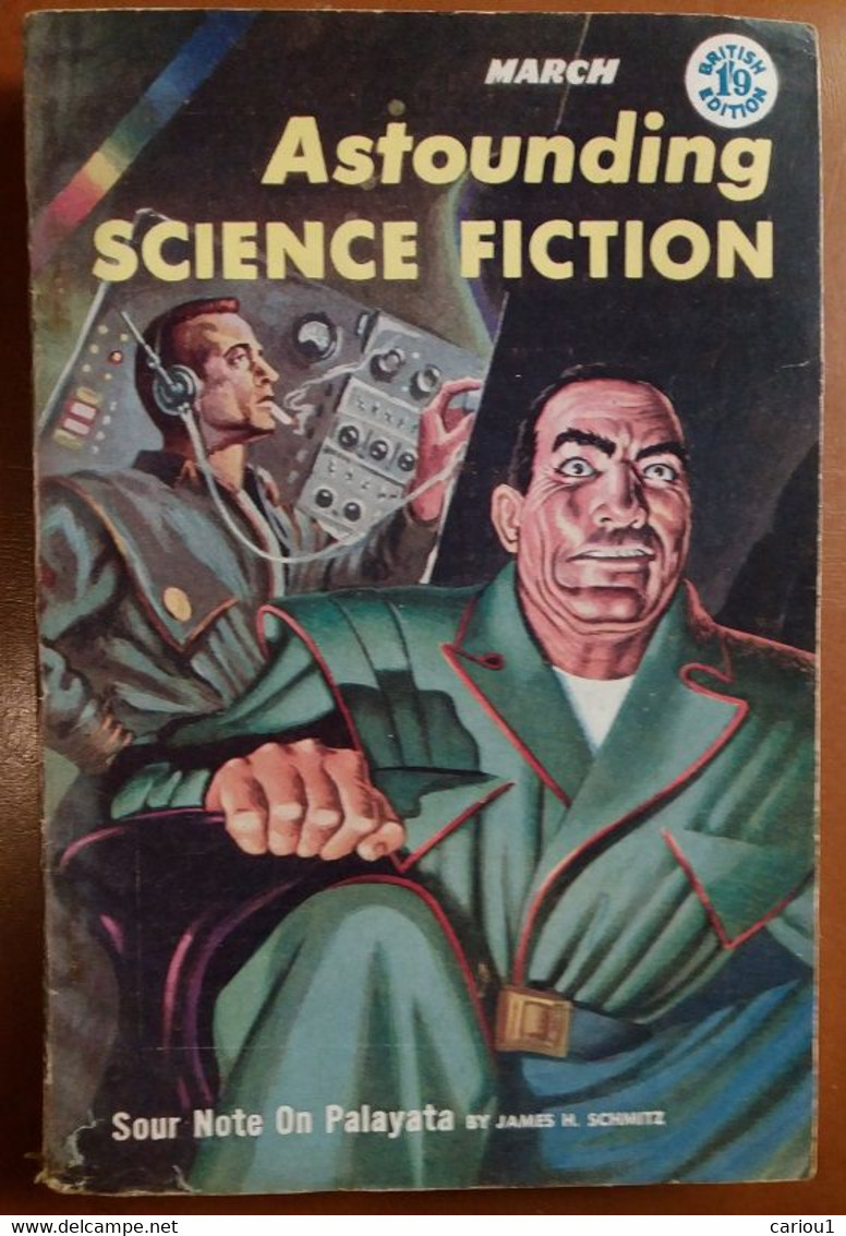 C1 ASTOUNDING Science Fiction UK BRE 03 1957 SF Pulp FREAS Asimov SILVERBERG  Port Inclus France - Science-Fiction