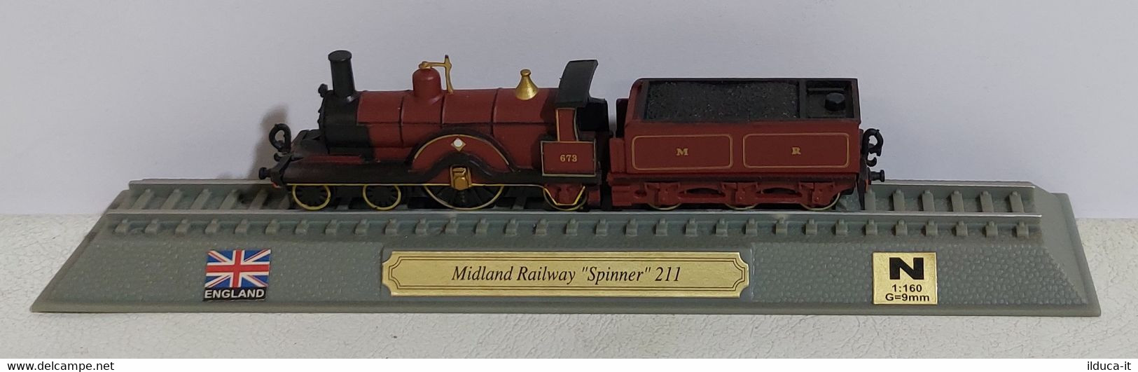 I112521 Del Prado "Locomotive Del Mondo" Sc. N - Midland Railway Spinner 211 UK - Locomotive