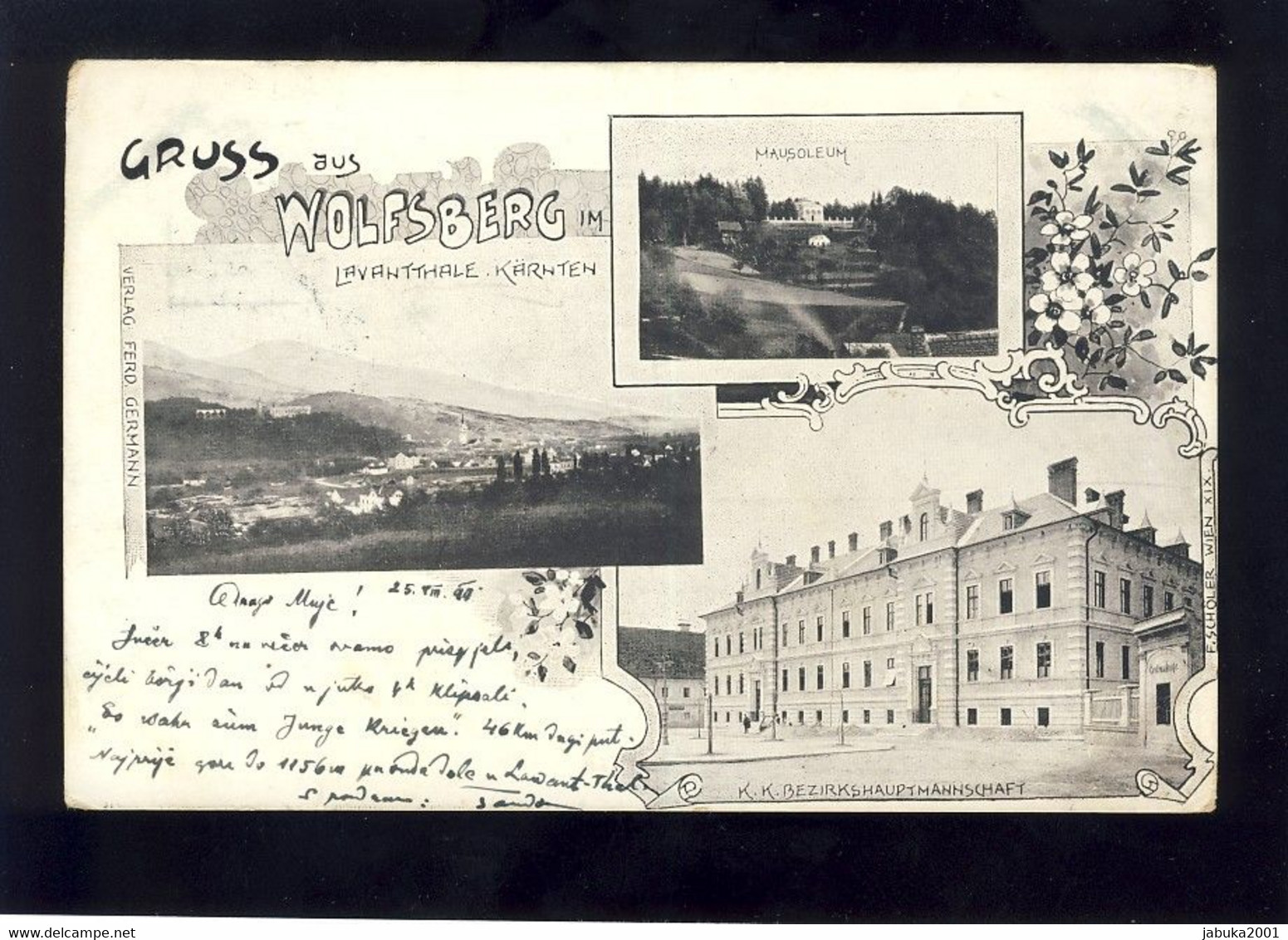 AUSTRIA GRUSS AUS WOLFSBERG OLD POSTCARD - Wolfsberg