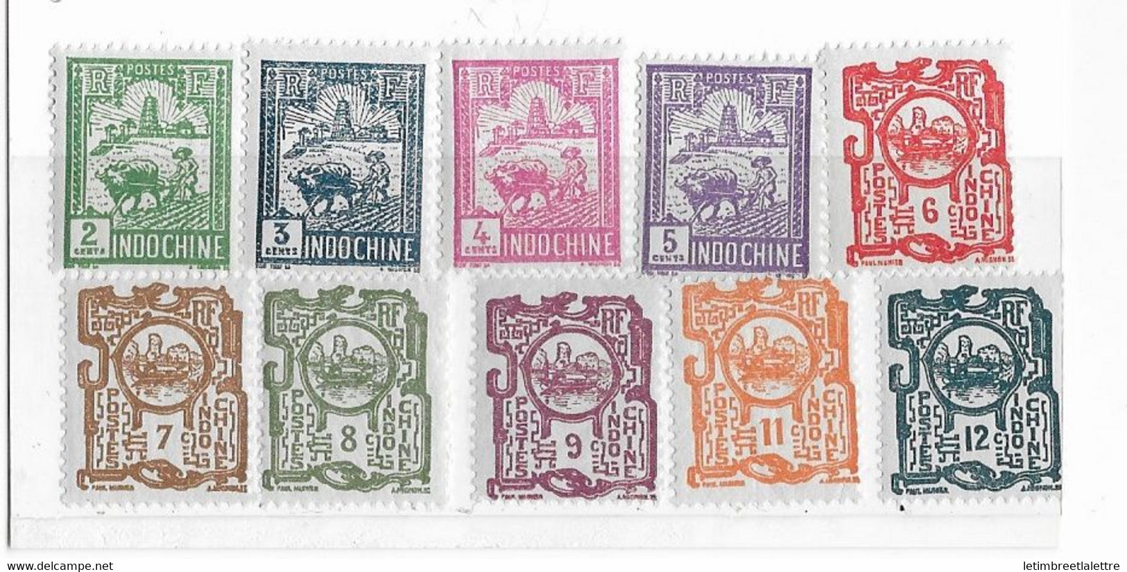 Indochine - YT N° 128 à 138 ** Sans Le 136 - Neuf Sans Charnière - 1927 - Ongebruikt