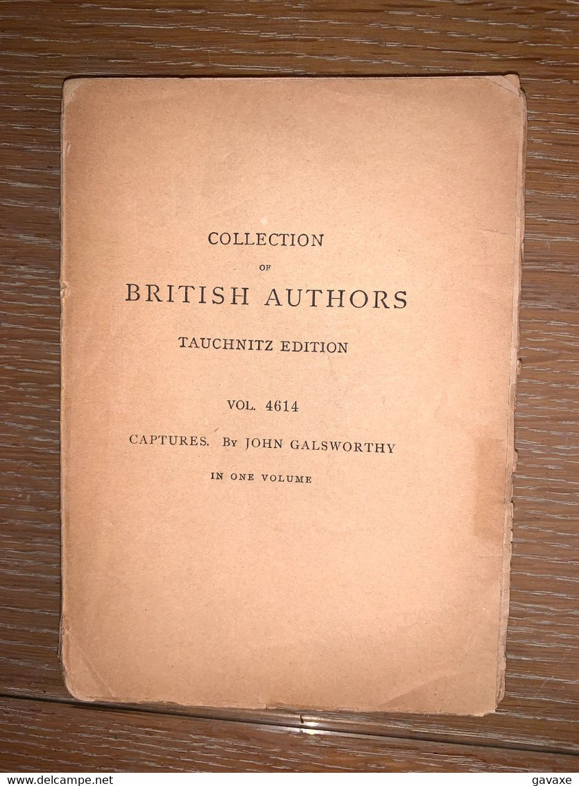 CAPTURES PAR JOHN GALSWORTHY EN ANGLAISYOUTH HEART OF DARKNESS THE END OF THE TETHER  Dent's Collected Edition 344 Pages - Cultural