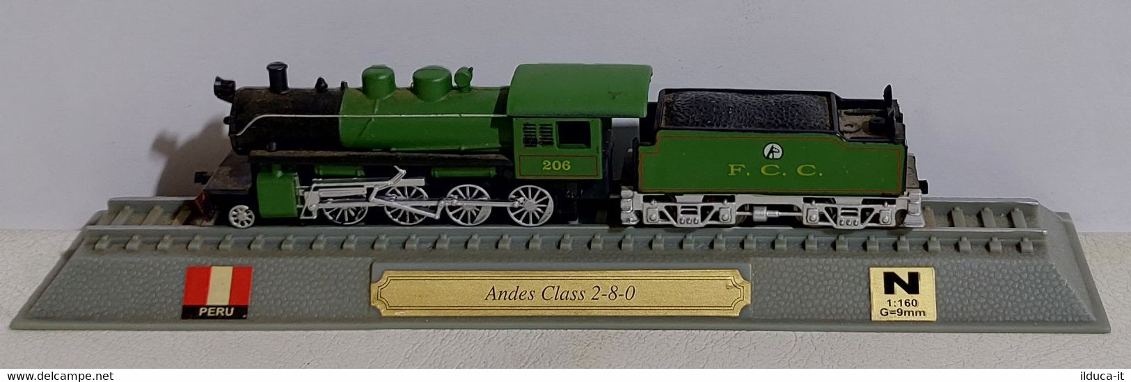 I112574 Del Prado "Locomotive Del Mondo" Sc. N (1:160) - Andes Class 2-8-0 Perù - Locomotoras