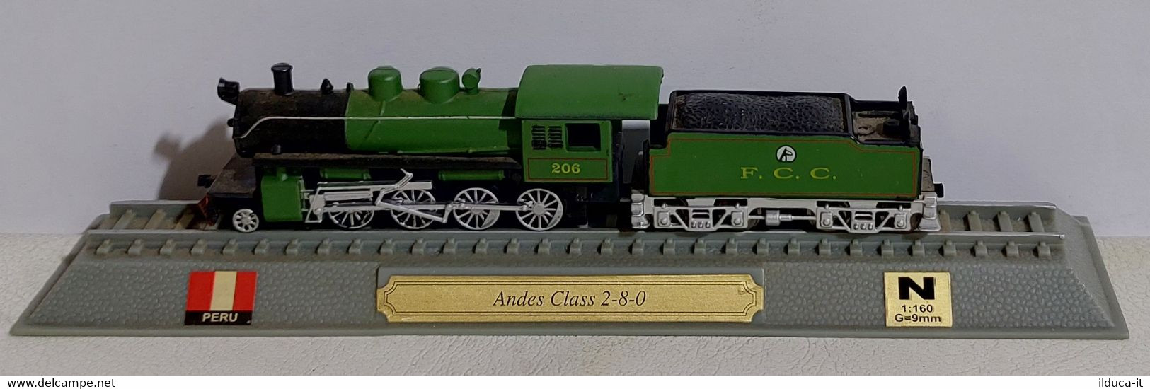 I112574 Del Prado "Locomotive Del Mondo" Sc. N (1:160) - Andes Class 2-8-0 Perù - Locomotive