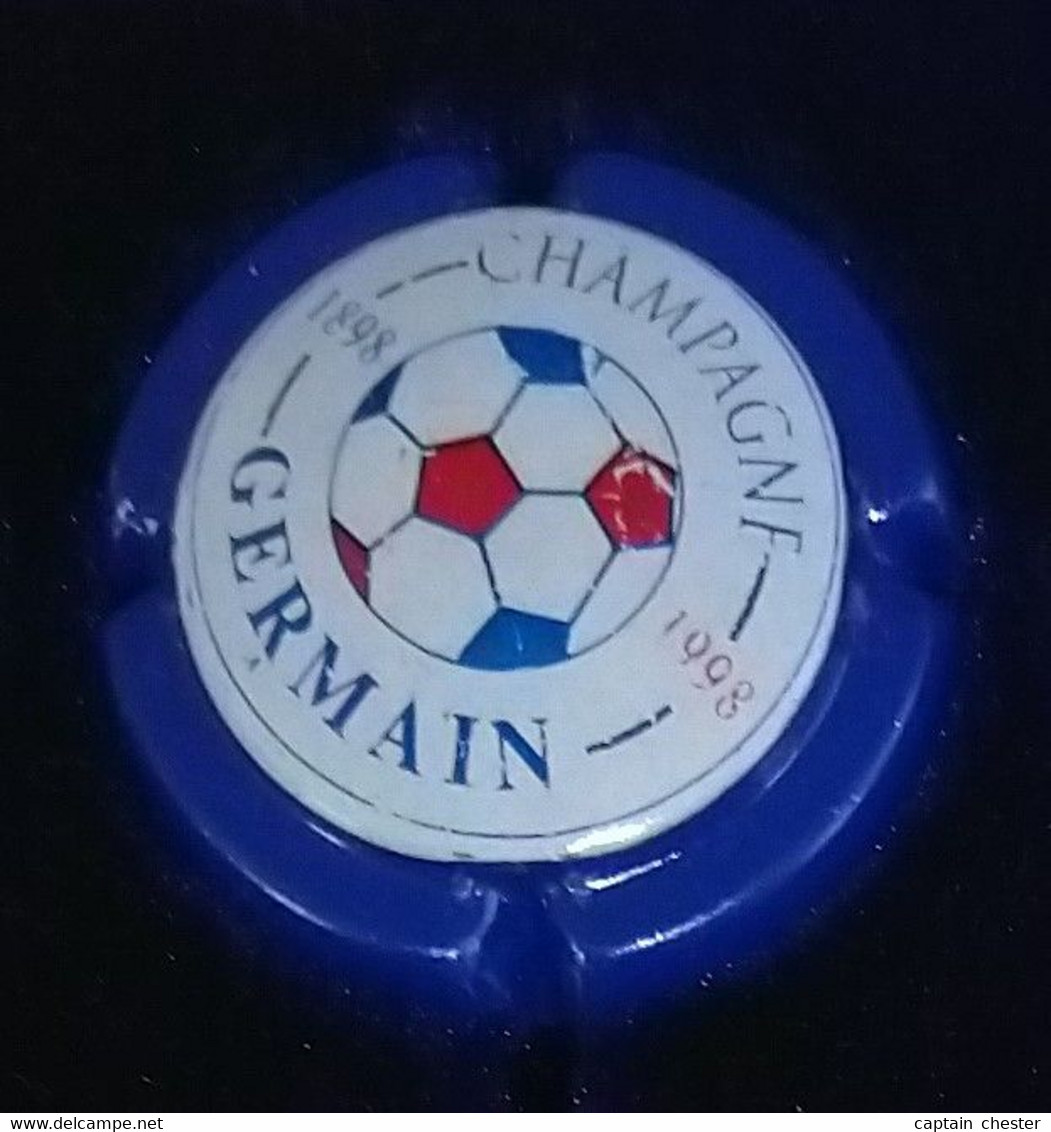 PLAQUE DE MUSELET DE CHAMPAGNE " GERMAIN CUVEE DU CENTENAIRE 1898 1998 - FOOTBALL N° 36 " RARE!! - Germain