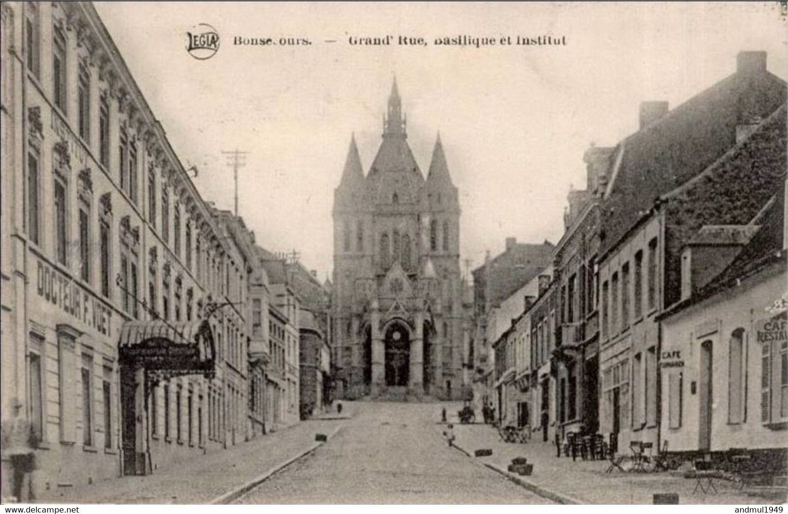 BONSECOURS - Grand'Rue, Basilique Et Institut - Oblitération De 1921 - Péruwelz