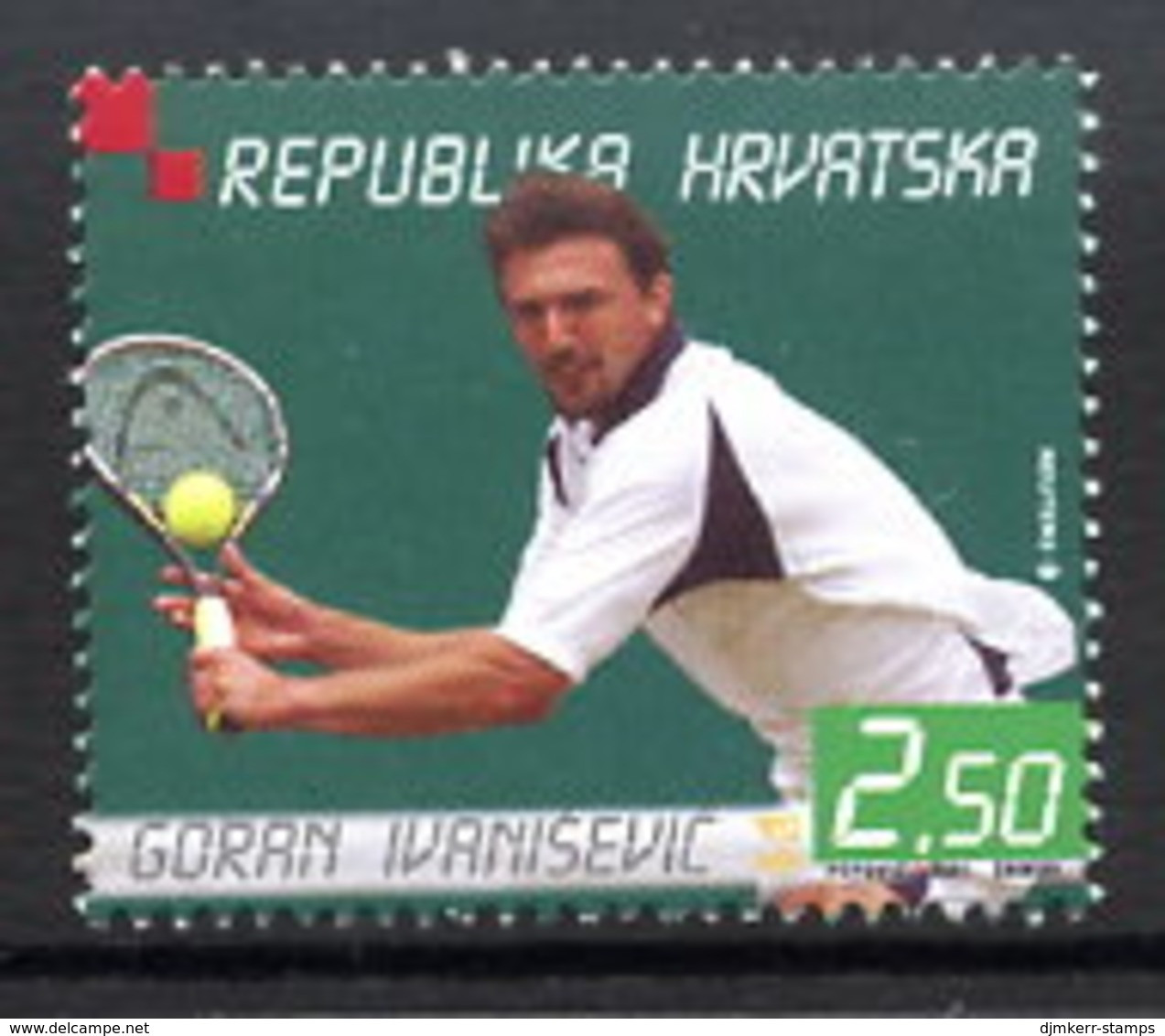 CROATIA 2001 Ivanisevic Grand Slam Tennis Win MNH / **.  Michel 581 - Croatie