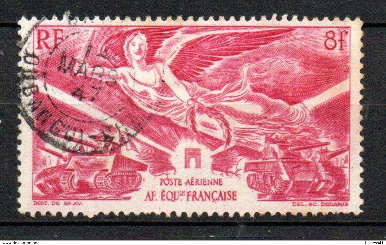 Col33 Colonie AEF Afrique  PA N° 43 Oblitéré  Cote : 1,00€ - Used Stamps