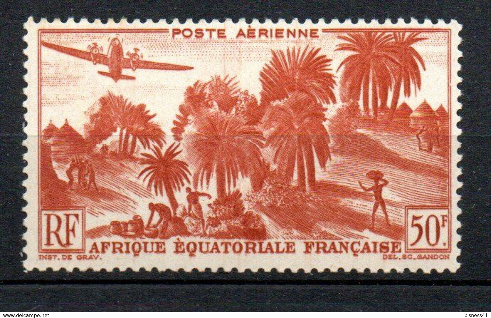 Col33 Colonie AEF Afrique  PA N° 50 Neuf X MH  Cote : 4,00€ - Ungebraucht