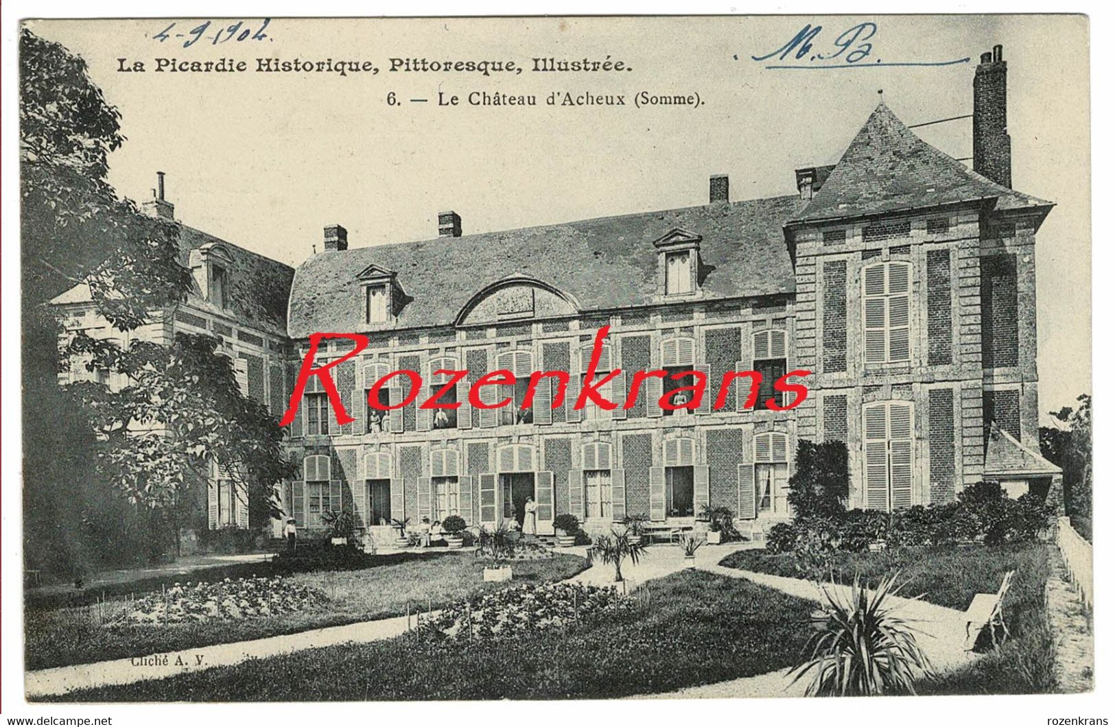 Le Picardie Historique Le Chateau D'Acheux [80] Somme Acheux En Amienois CPA France Frankrijk Carte Postale Animee - Acheux En Amienois