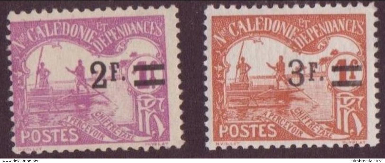 Nouvelle Calédonie - Taxe - YT N° 24 à 25 ** - Neuf Sans Charnière - 1928 - Segnatasse