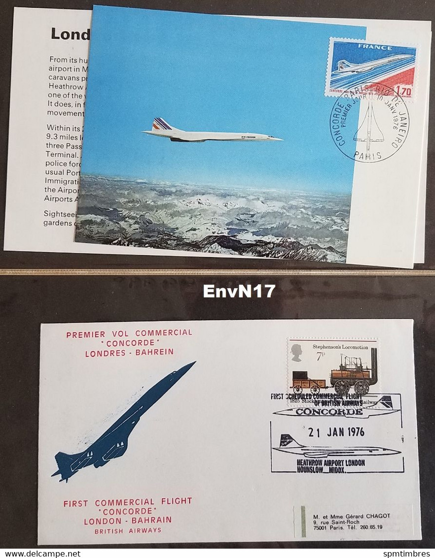 #49 Concorde aircraft onboard Carried / private correspondence / remaining post / first day covers and more