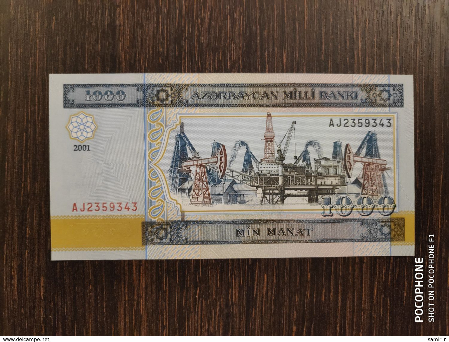 2001 Azerbaijan 1000 Manat UNC - Aserbaidschan