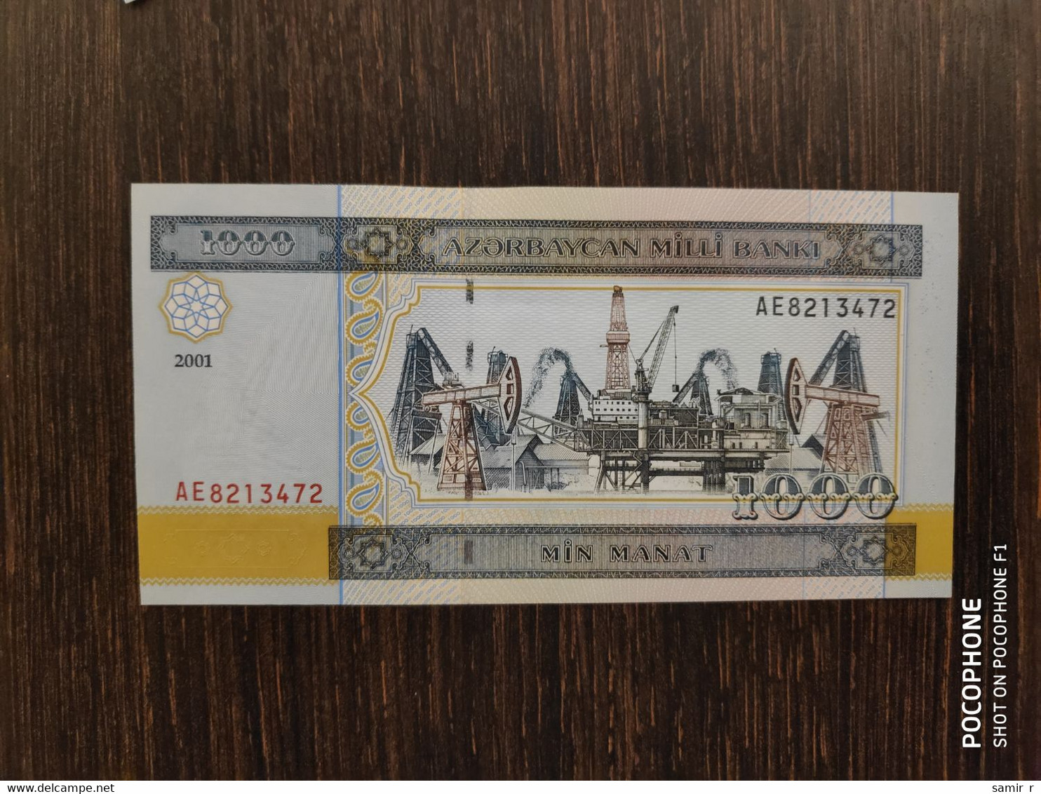 2001 Azerbaijan 1000 Manat UNC - Azerbaïdjan