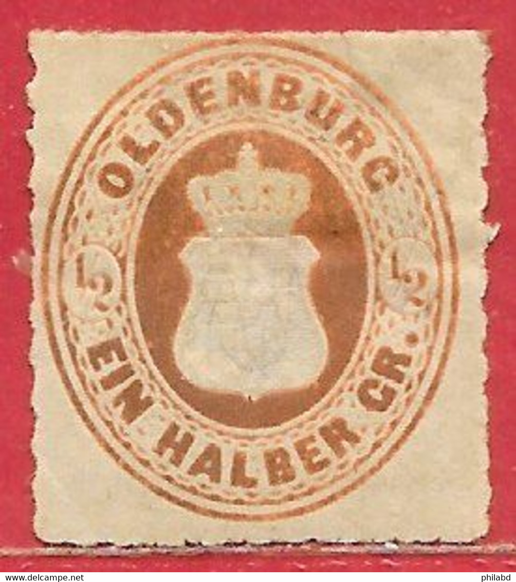 Oldenbourg N°16 0,5g Orange 1862 * - Oldenbourg