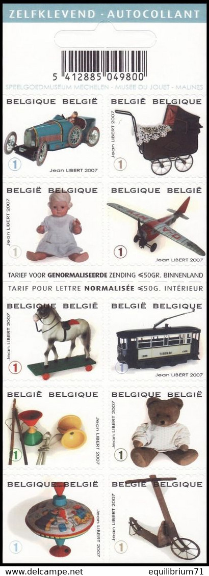 B89/C89**(3754/3763) - Jouets/Spellgoed/Spielzeuge - Poupée - Diabolo - Nounours - Carnet / Boekje - BELGIQUE / BELGIË - Puppen