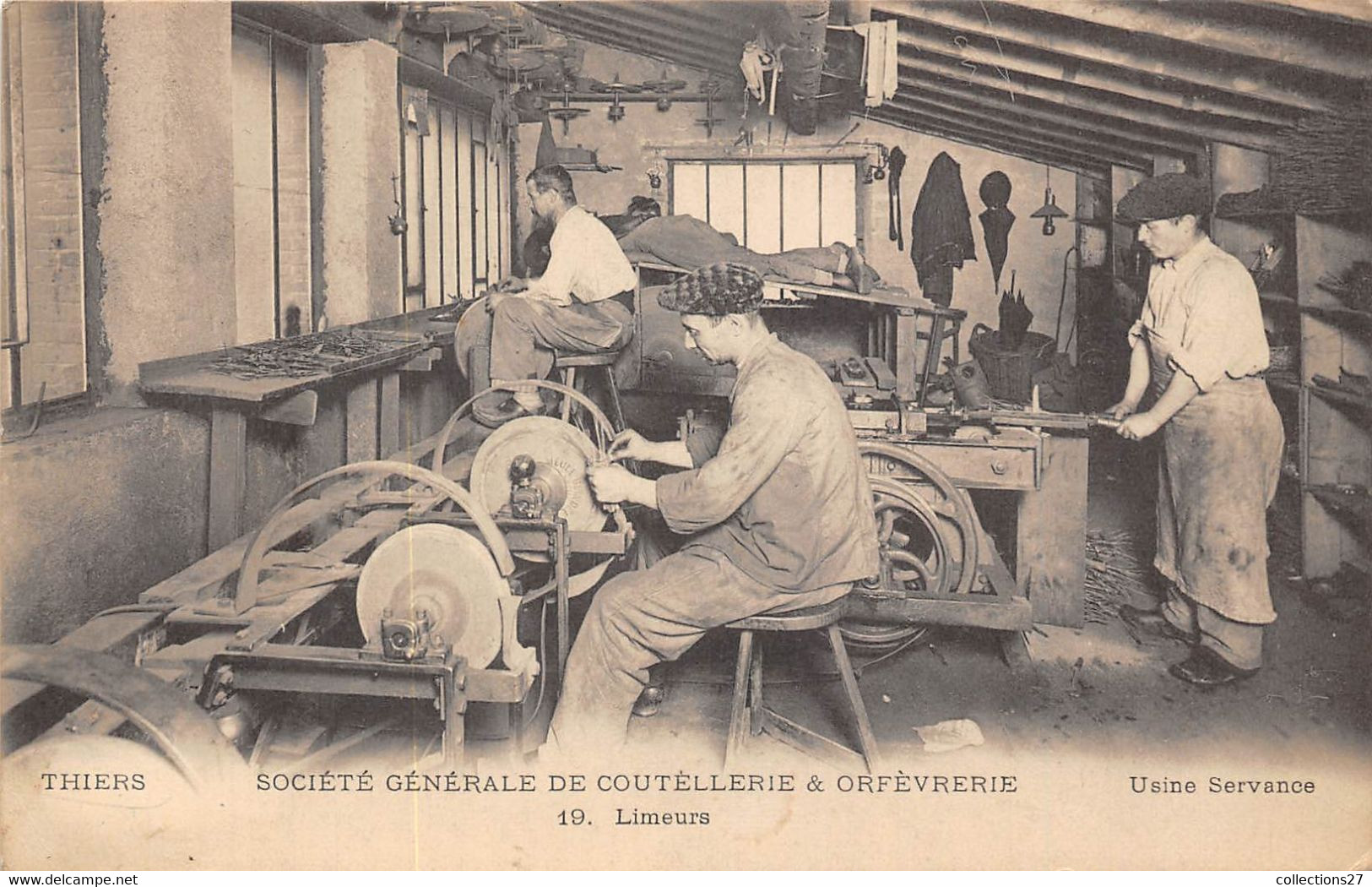 63-THIERS-SOCIETE GENERALE DE COUTELLERIE ET ORFEVRERIE - LIMEURS - Thiers