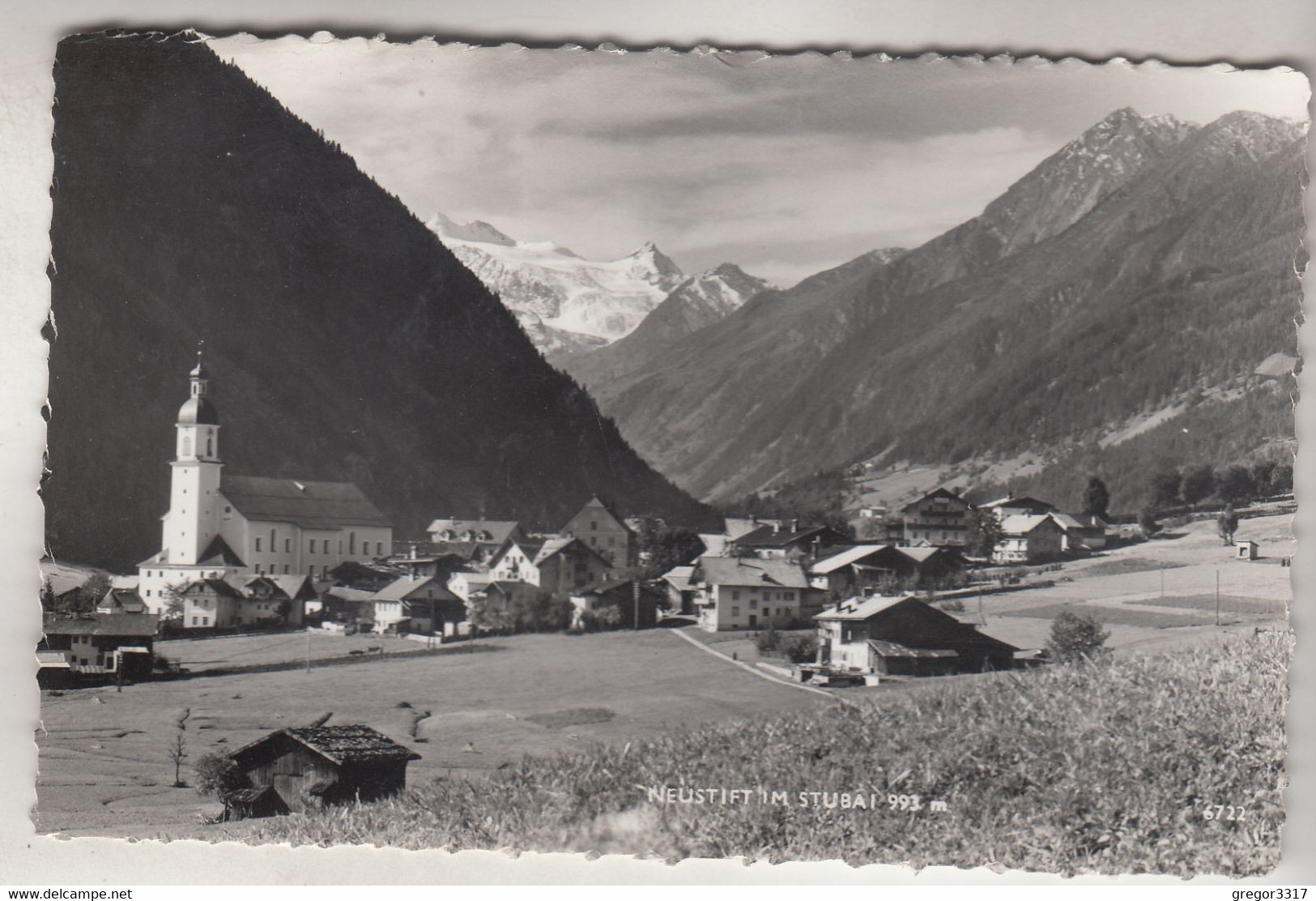 C5403) NEUSTIFT Im STUBAI - KIRCHE Häuser 1953 - Neustift Im Stubaital