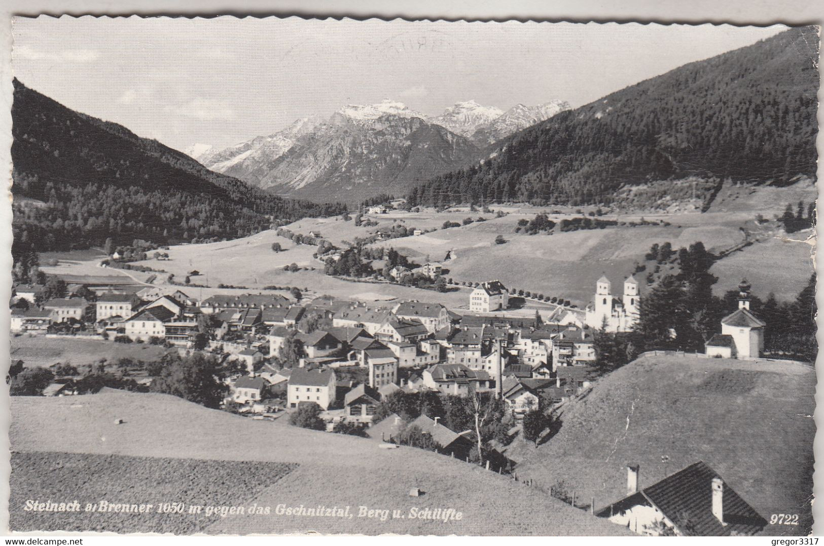 C5405) STEINACH Am BRENNER - Gegen Das Gschnitztal - Berg U. Schilifte - Häsuer ALT - Steinach Am Brenner