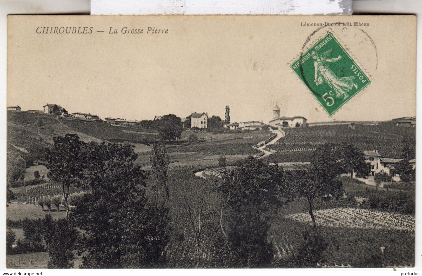 DEPT 69 / CHIROUBLES - LA GROSSE PIERRE - 1913 - Chiroubles