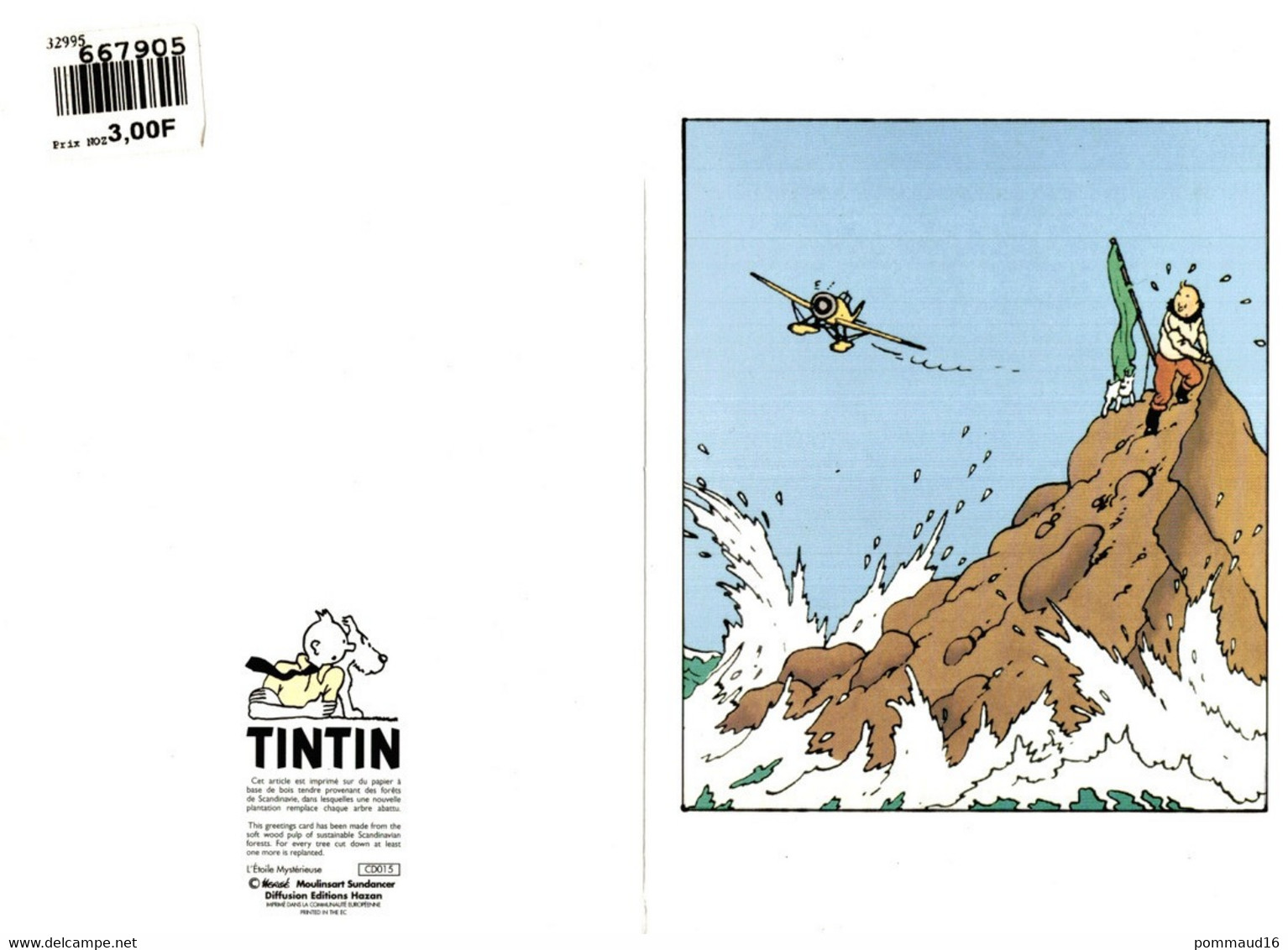 CPM Tintin Et L'étoile Mystérieuse - Double - Hergé