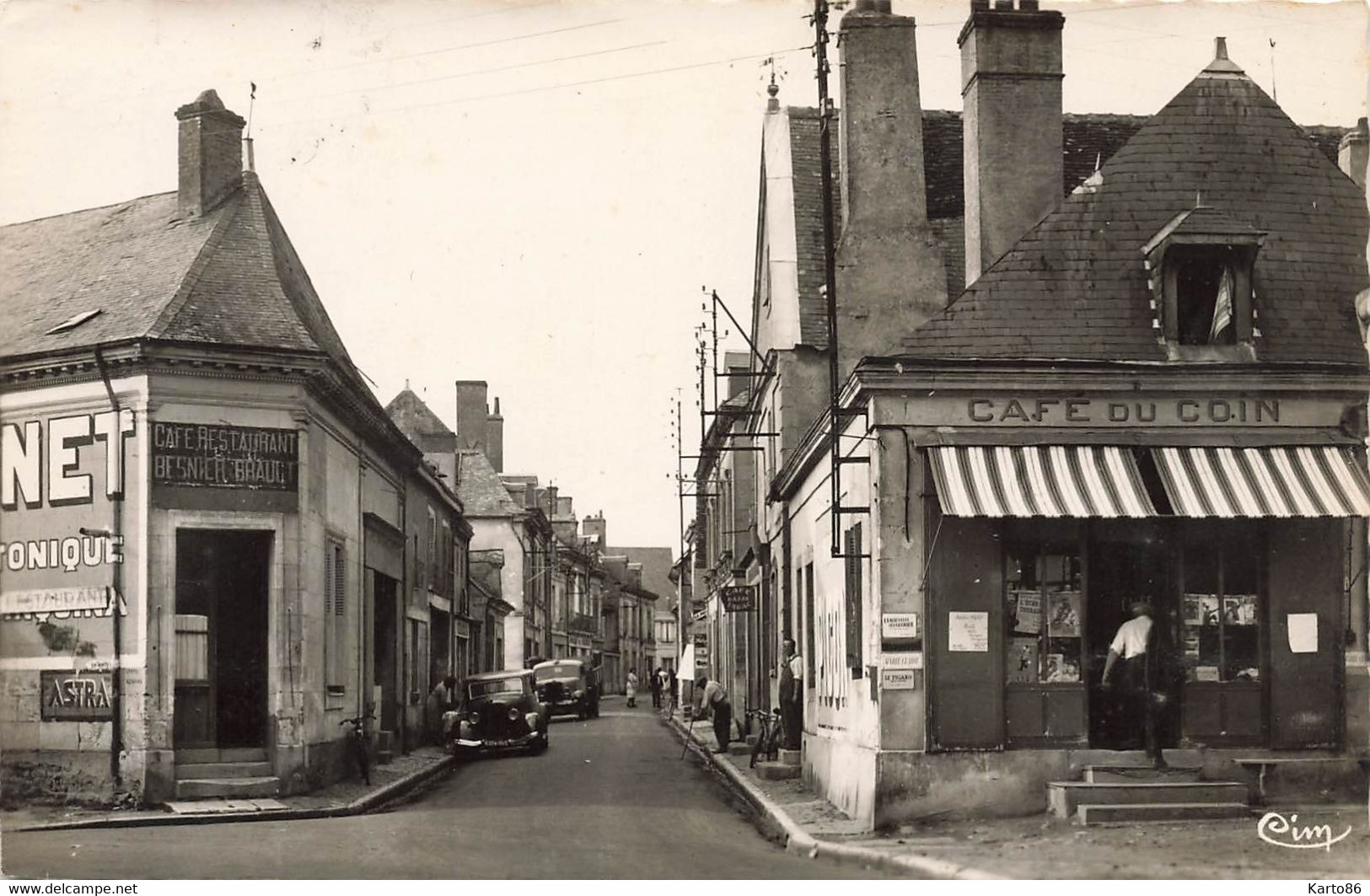 Neuillé Pont Pierre * La Rue Du Commerce * Café Du Coin * Café Restaurant BESNIER BRAULT - Neuillé-Pont-Pierre