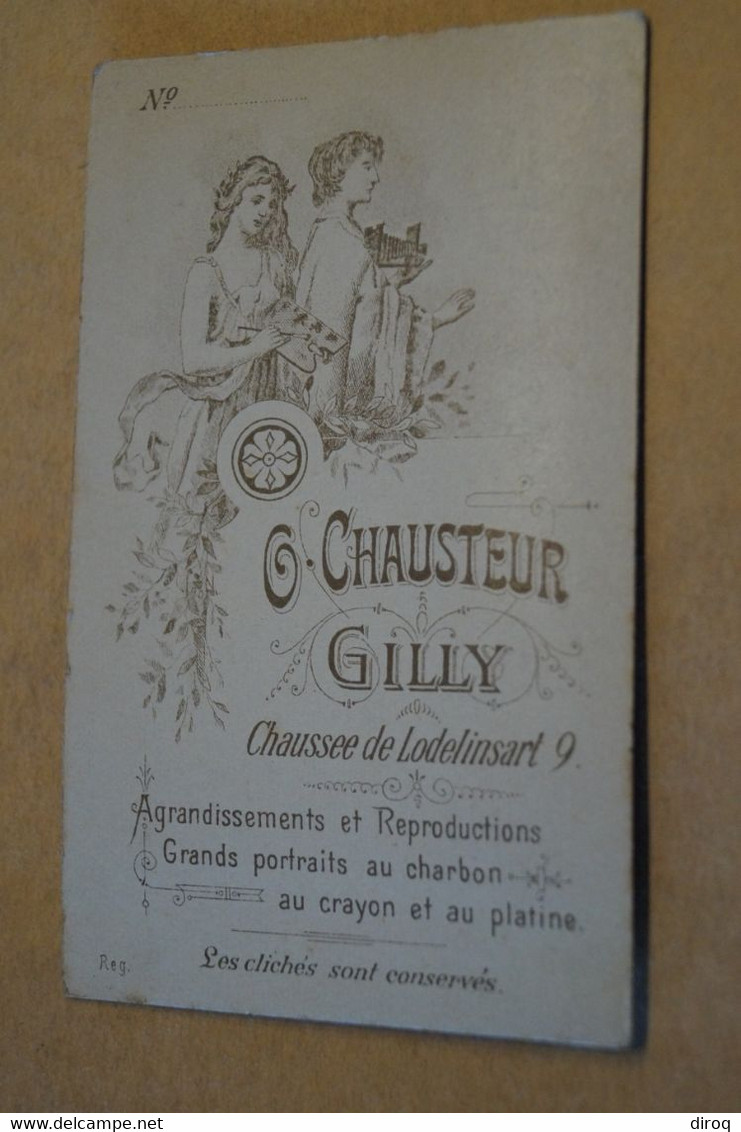 Photo Très Ancienne, Religieux ? Moine ? Région De Gilly ,collection,10,5 Cm. Sur 6,5 Cm. - Oud (voor 1900)