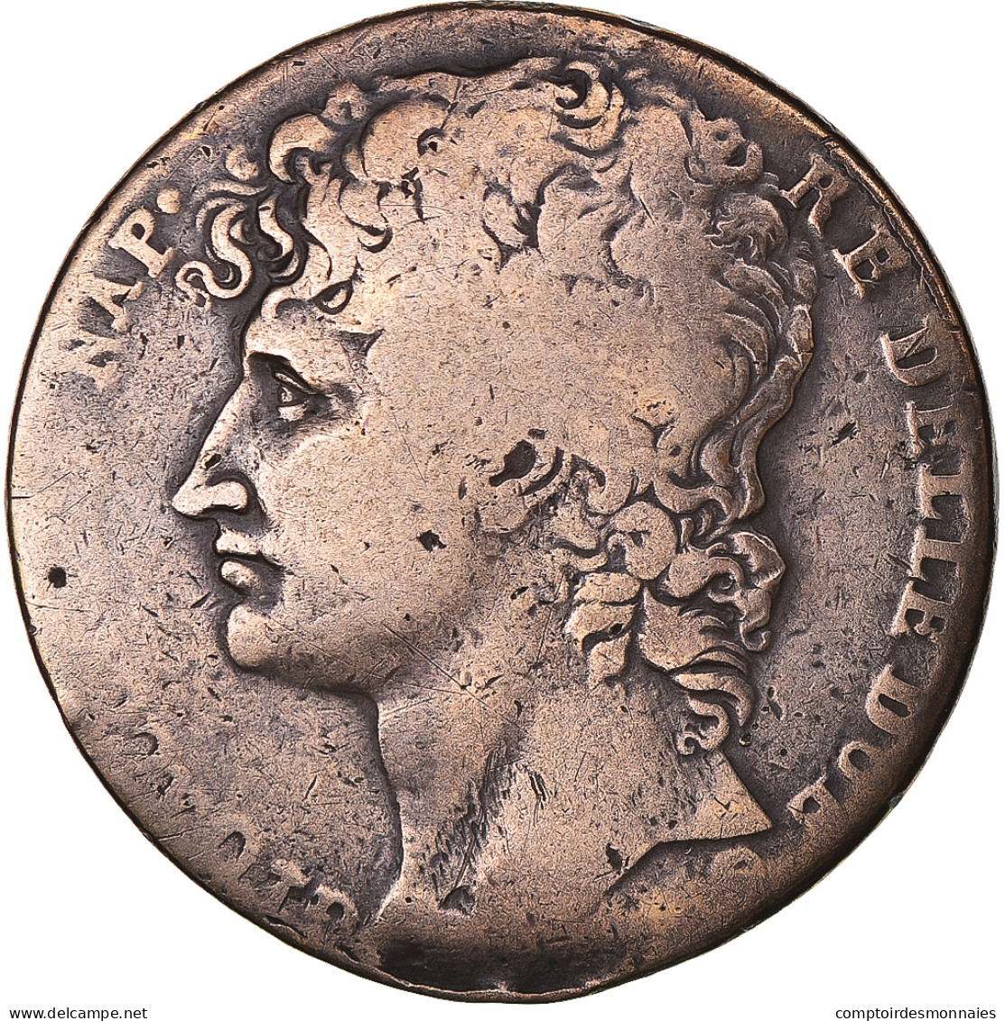 Monnaie, États Italiens, NAPLES, Joachim Murat, 3 Grana, 1810, TB, Cuivre - Napoleoniche