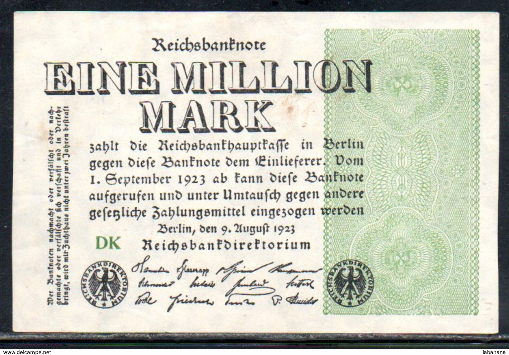 659-Allemagne 1m De Mark 1923 DK - 1 Miljoen Mark