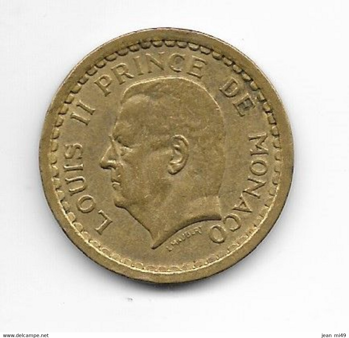 MONACO - 2 FRANCS - LOUIS II - Sans Date (1945) - 1922-1949 Louis II.