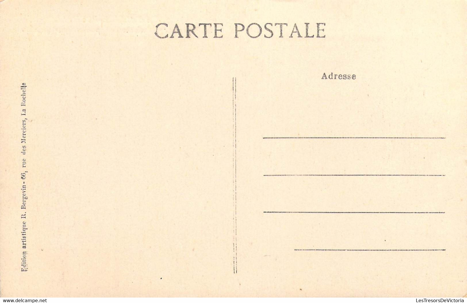 Transport - Paquebot - La Pallice-Rochelle - Elisabethville - Congo - R.Bergevin - Carte Postale Ancienne - Paquebots