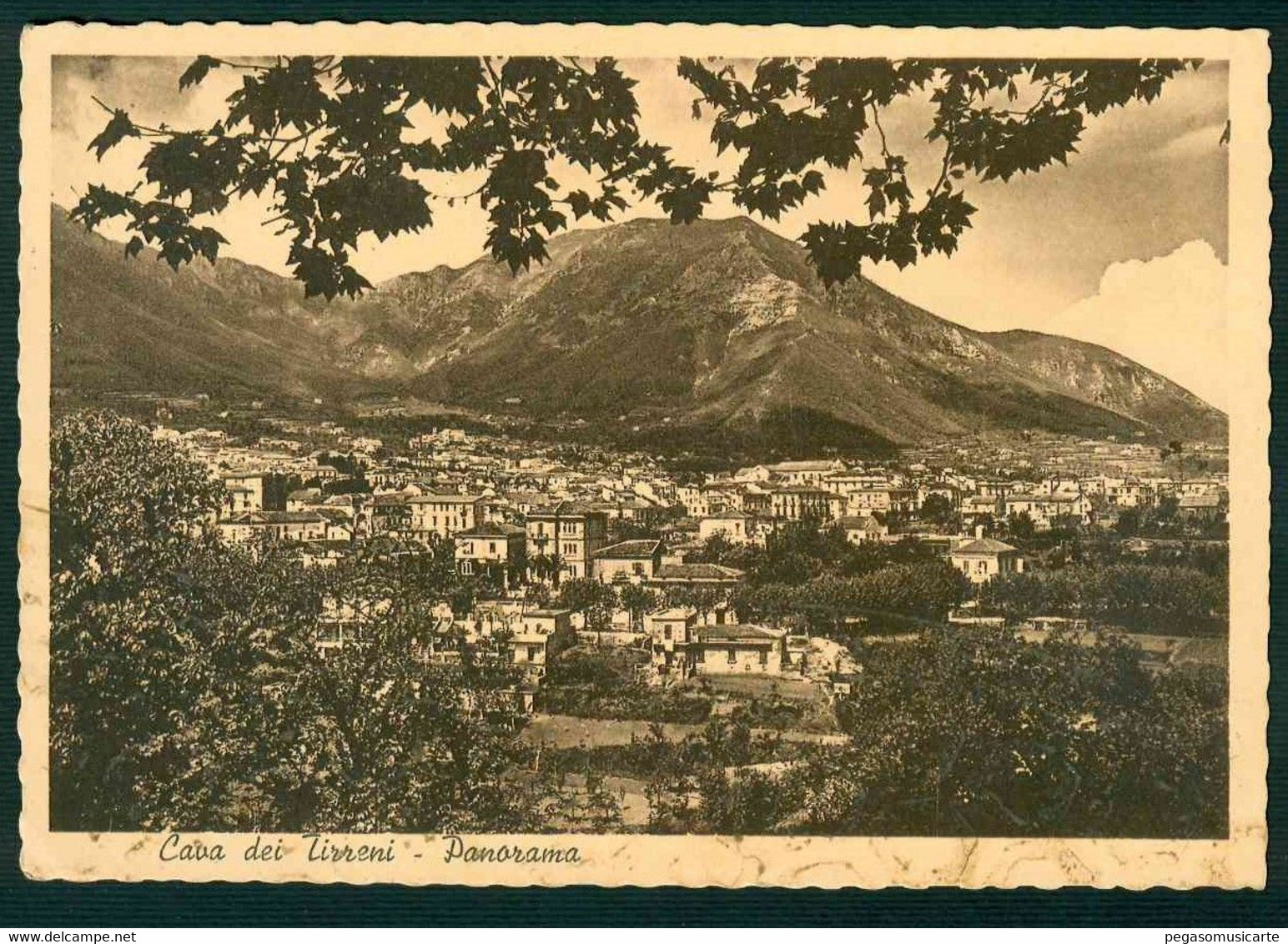 CLT129 - CAVA DEI TIRRENI - PANORAMA 1953 - Cava De' Tirreni