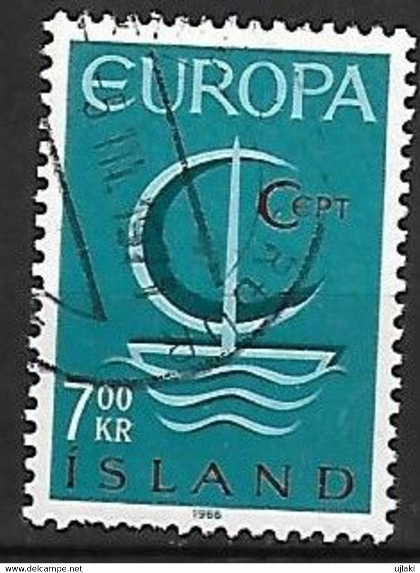 ISLANDE: Europa Type Pp  N°359  Année:1966 - Usati