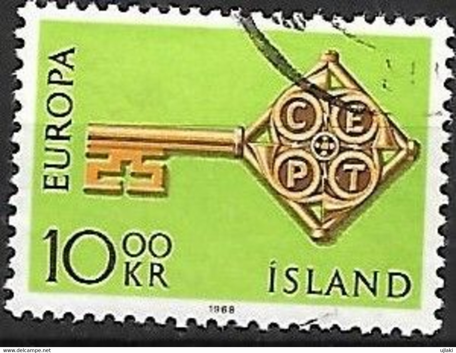 ISLANDE:  EUROPA   N°373  Année:1968 - Usati