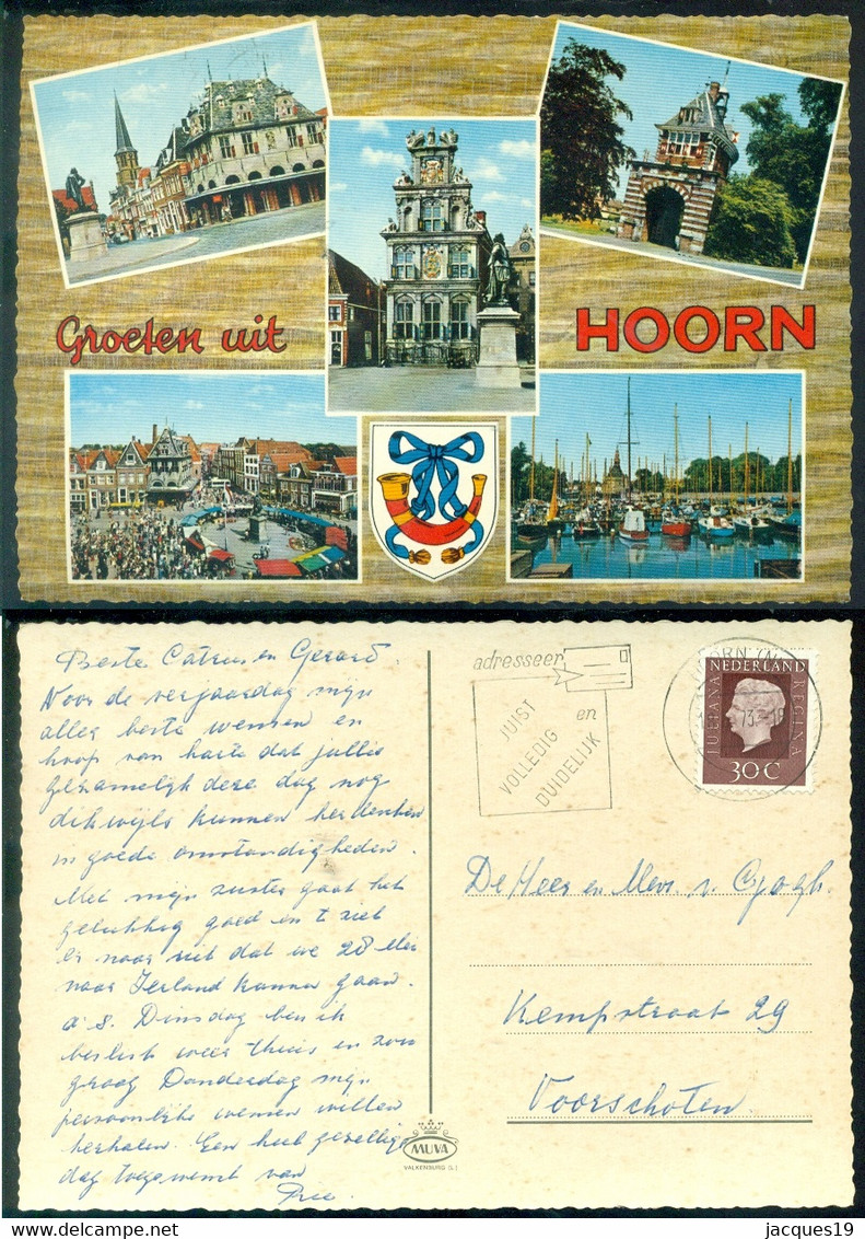 Nederland 1973 AK Groeten Uit Hoorn - Hoorn