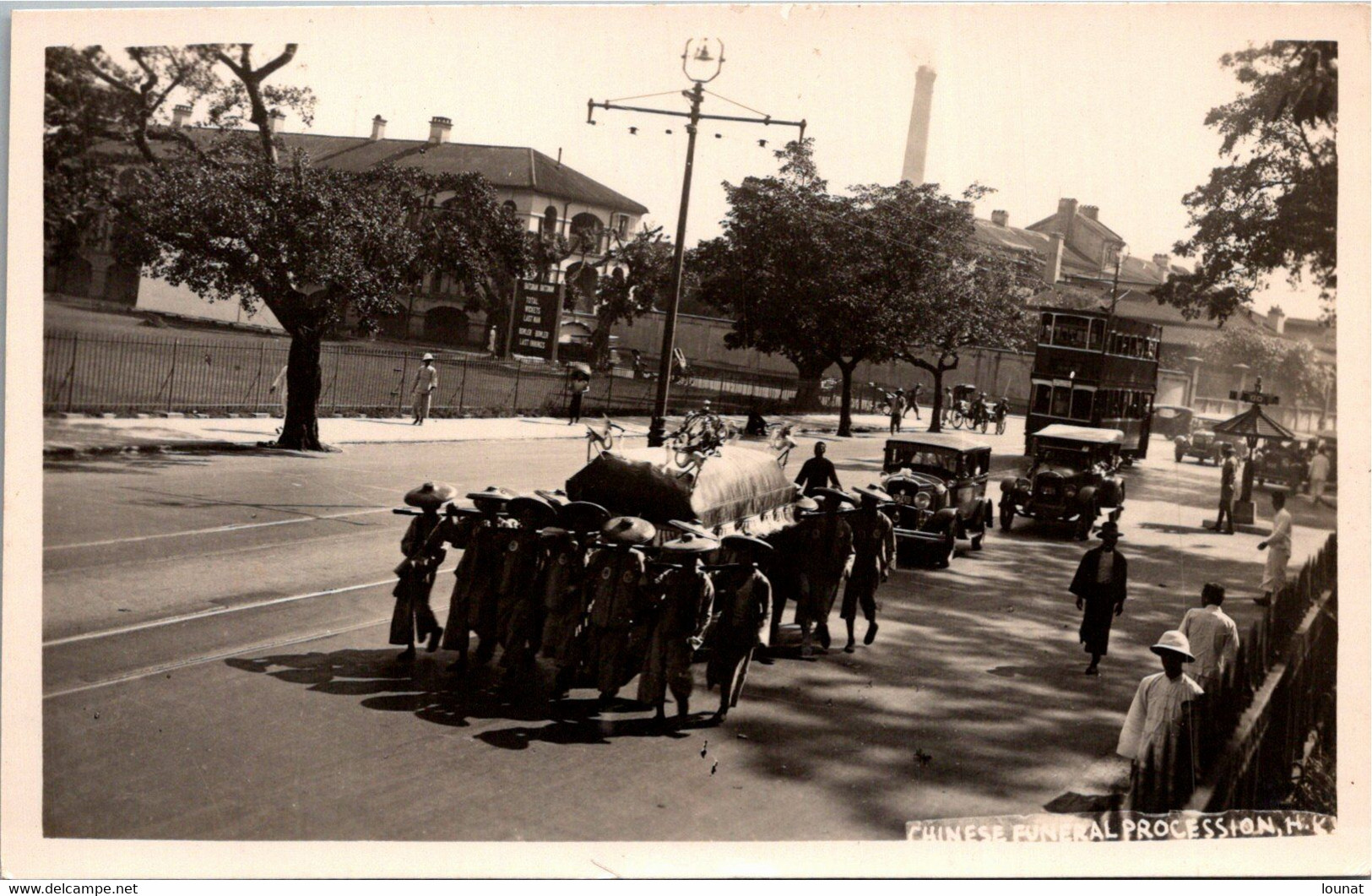 CHINE - CHINESE Funeral Processsion H.K.  - Carte Photo D'un Enterrement - Procession - Cina