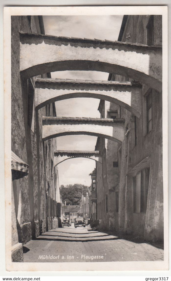 C5425) MÜHLDORF Am INN - PFAUGASSE  Mit Altem AUTO - Top ! 1941 - Mühldorf