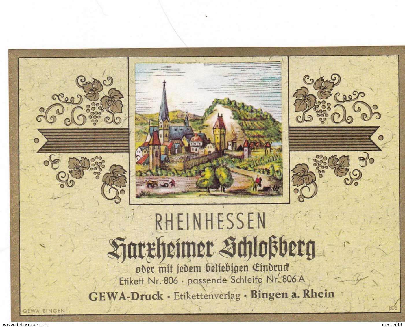 3 ETIQUETTES  Neuves   DES VINS DU RHIN ,,,  Annees 80/85 THEME  CHATEAU    TBE - Schlösser