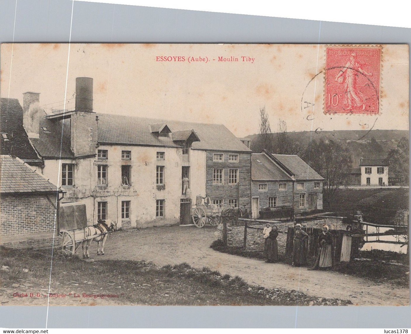 10 / ESSOYES / MOULIN TIBY / TRES BELLE CARTE - Essoyes