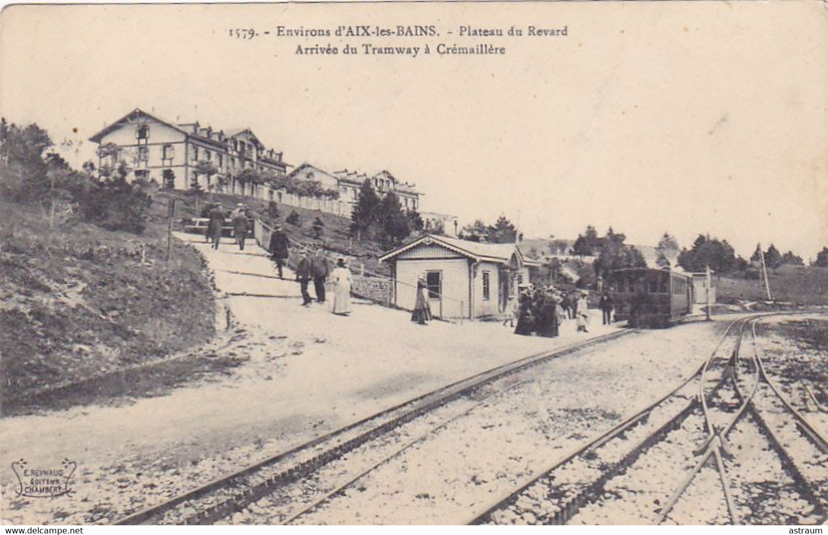 Cpa-73- Plateau Du Revard -animée- Arrivée Du Tramway A Cremaillere -edi Reynaud N°1579 - La Motte Servolex