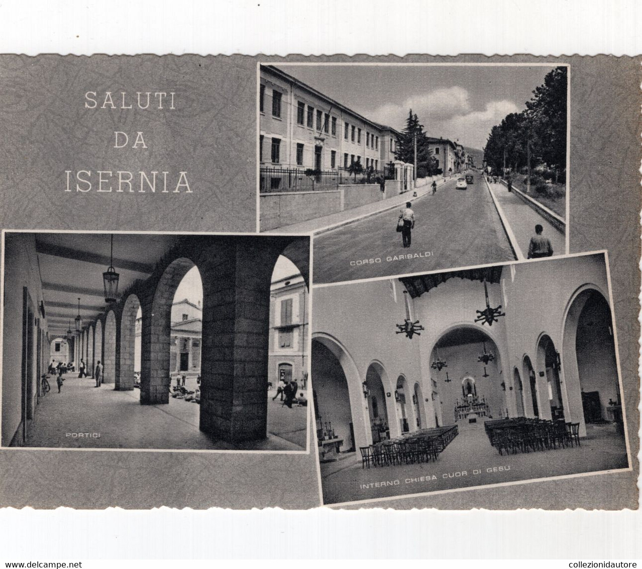 SALUTI DA ISERNIA - VEDUTE - VEDUTINE - CARTOLINA FG SPEDITA ANNI 60 - Isernia