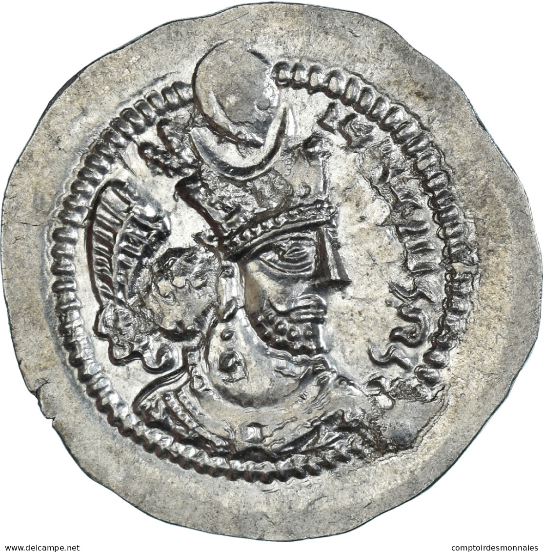 Monnaie, Royaume Sassanide, Varhran V, Drachme, 420-438, GW, TTB, Argent - Oriental