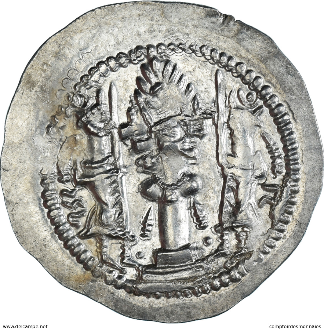 Monnaie, Royaume Sassanide, Varhran V, Drachme, 420-438, GW, TTB, Argent - Orientales