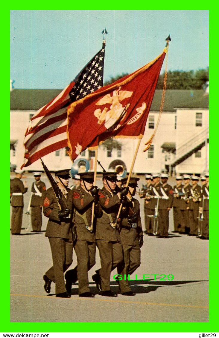 PARRIS ISLAND, SC - THE COLORS PASS IN REVIEW - PUB. BY  PHOTO ARTS - DEXTER PRESS INC - - Parris Island