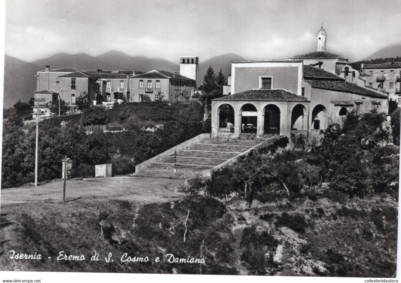 ISERNIA - EREMO DI S. COSMO E DAMIANO - CARTOLINA FG SPEDITA NEL 1961 - Isernia