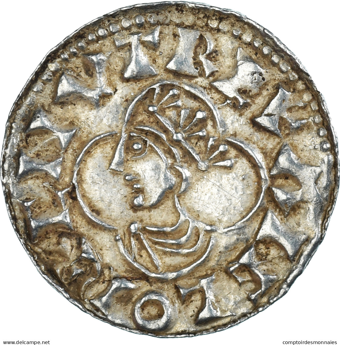 Monnaie, Grande-Bretagne, Anglo-Saxon, Cnut, Penny, Ca. 1016-1023, Londres - …-1066 : Celtiques / Anglo-Saxonnes